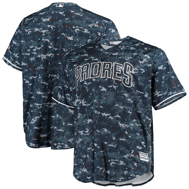 Men's San Diego Padres Blank Majestic Camo Alternate Stitched Baseball Jersey Men's San Diego Padres Blank Majestic Camo Alternate Stitched Baseball Jersey